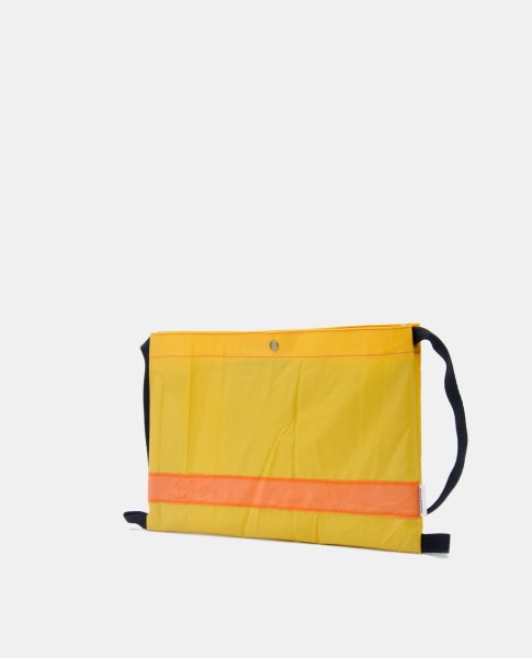 Meet Mario, our bright cycling musette bag. One size fits all your cycling essentials. It's waterproof, light and folds easily into a small pack.